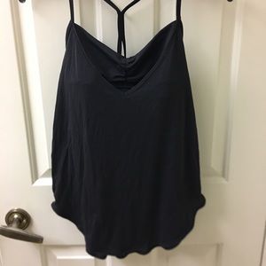 Lululemon black razor back tank with built in bra